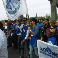 Movilización y acto en Neuquén hacia puente carretero