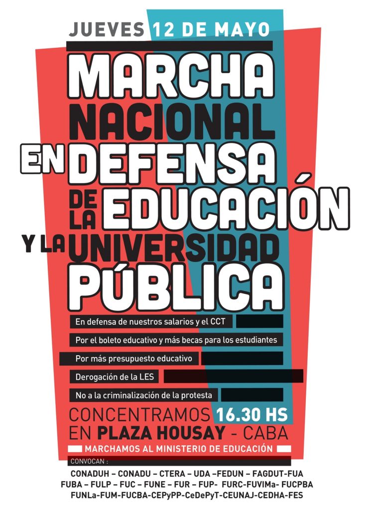 Semana de paro y movilización de la docencia universitaria