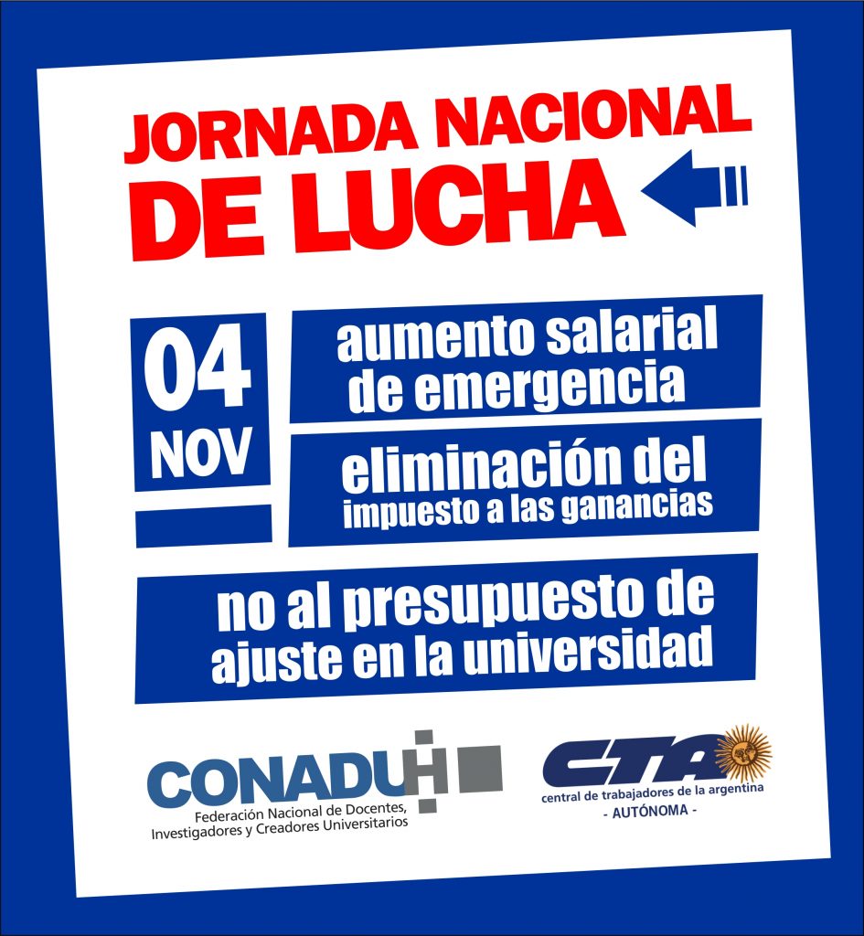 Con un alto acatamiento al paro de 48 horas, CONADU Histórica ratificó la continuidad del plan de lucha