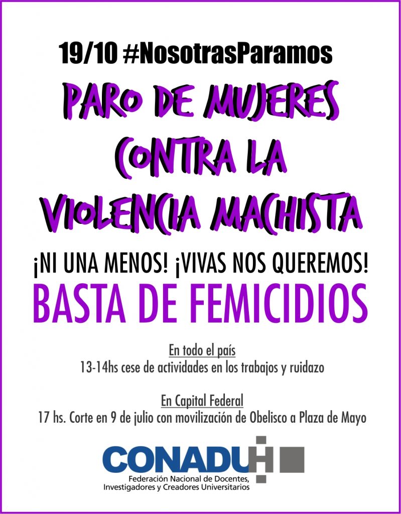 Paro de Mujeres contra la violencia machista