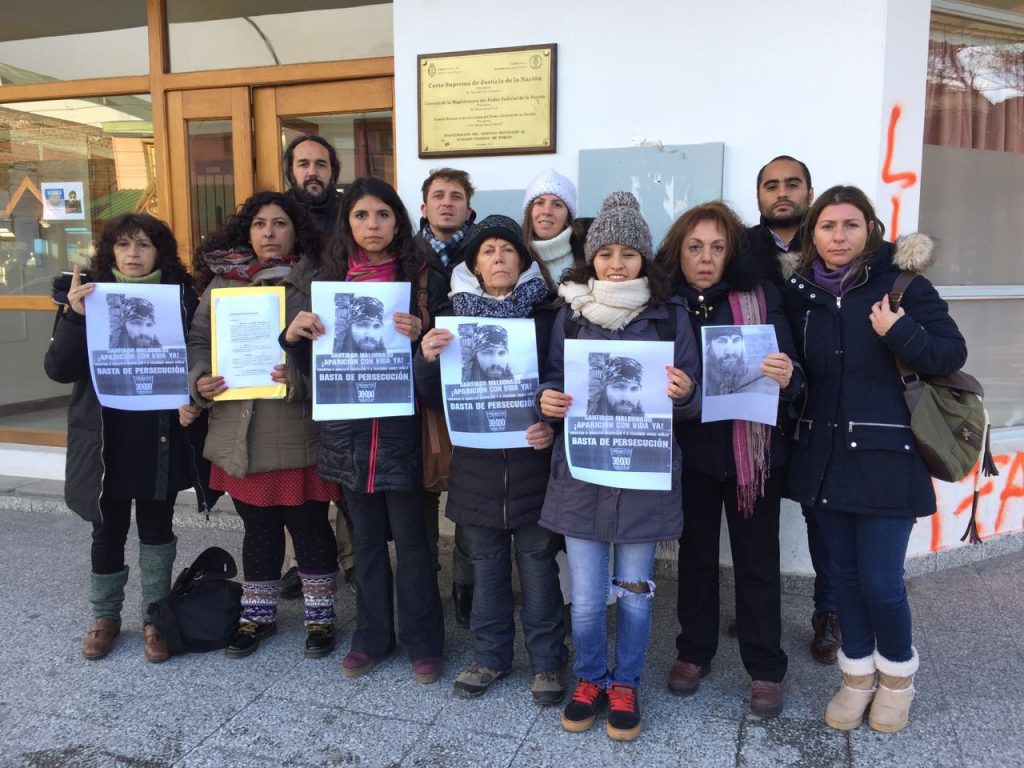 CONADU Histórica en Esquel por la aparición con vida de Santiago Maldonado