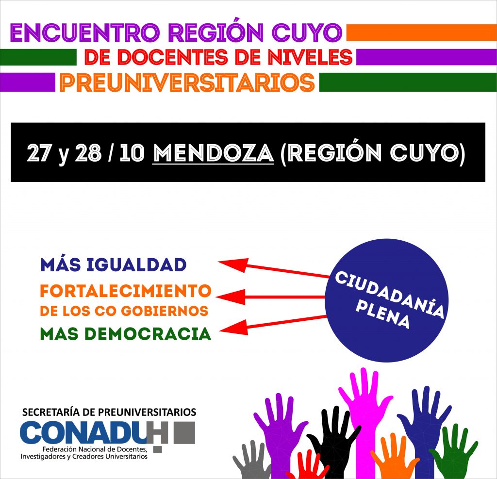 Mendoza: Encuentro Regional de Docentes Preuniversitarios