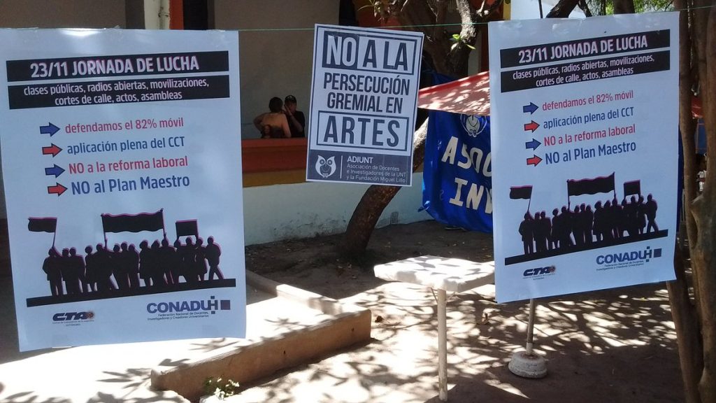 CONADU Histórica en la calle en defensa de la Universidad y contra las reformas de Macri