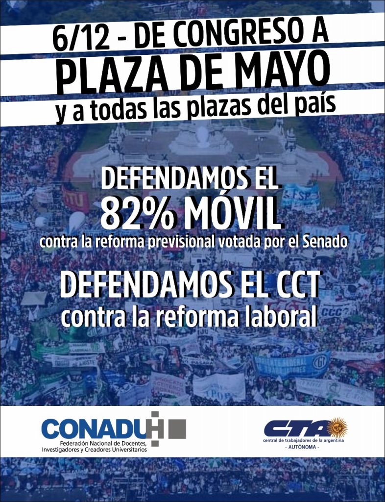 6/12 de Congreso a Plaza de Mayo y a todas las plazas del país