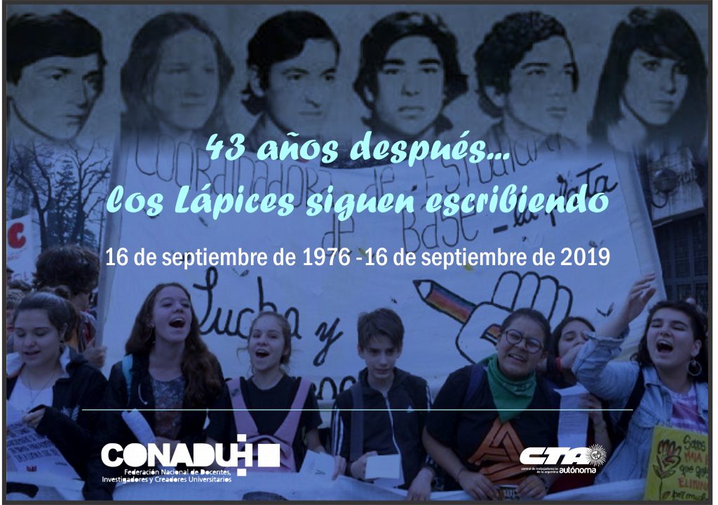 16 de Septiembre: a 43 años de La Noche de Los Lápices
