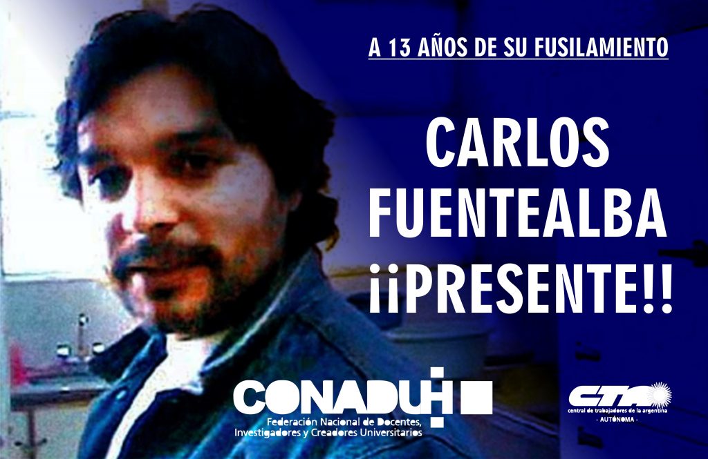::A 13 años de su fusilamiento. Justicia completa para Carlos Fuentealba