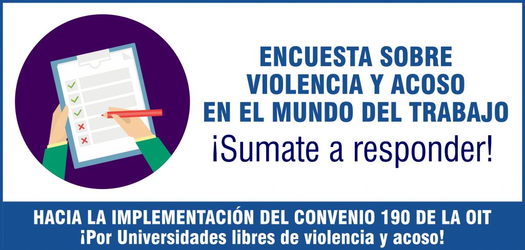 CONADU Histórica continúa realizando la Encuesta Sobre Violencia y Acoso en el Mundo del Trabajo