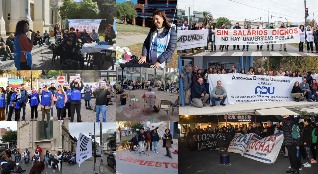 Se concretó el paro de 48 horas de CONADU Histórica y sigue el plan de acción gremial por la recomposición urgente de los salarios